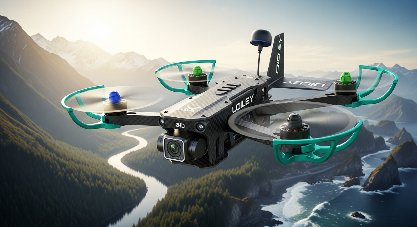 Loiley 2K HD FPV Drone budget beginner quadcopter with 2K camera and altitude hold